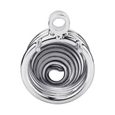 Male Premium Metal Silver Locked Chastity Cock Cage